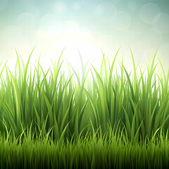Fototapeta premium grass border silhouette realistic design