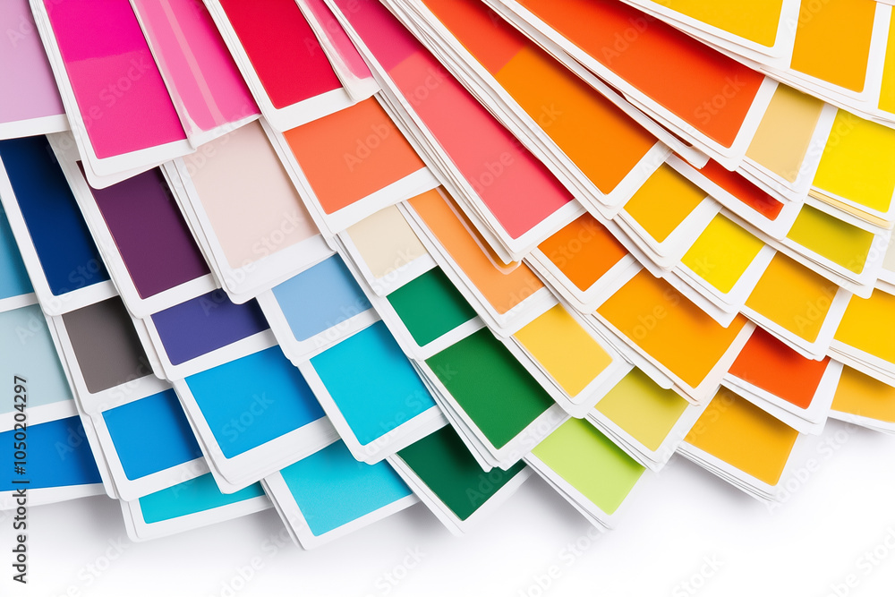 Poster a mesmerizing array of color swatches displays a seamless blend, inspiring creativity and artistic e