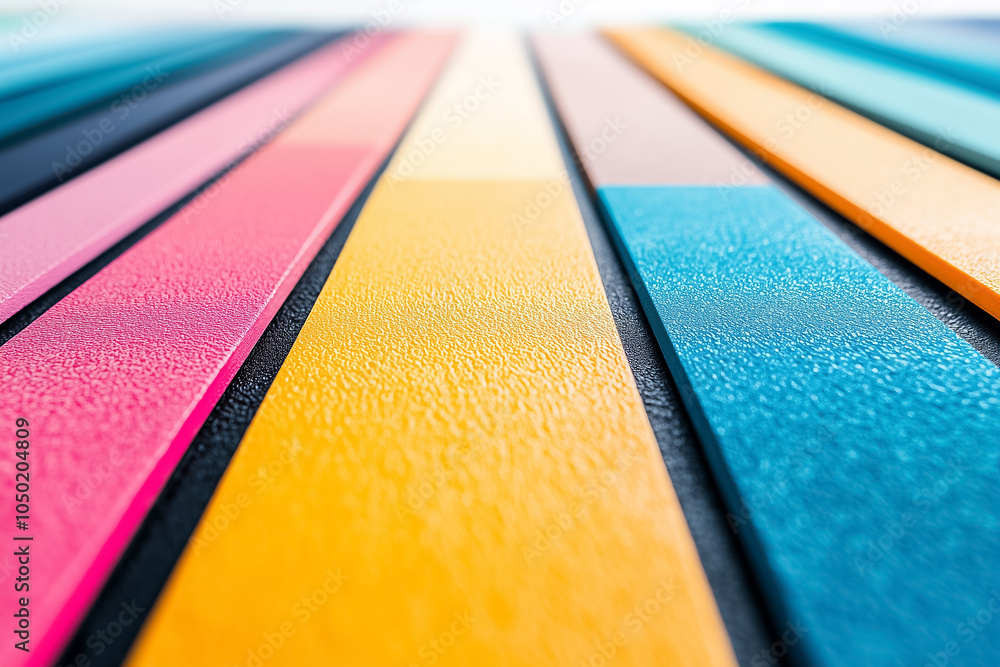 Poster vivid lines of color seamlessly merge, showcasing an artistic display of vibrance and texture in a c