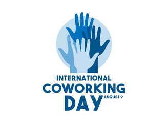 Fototapeta premium International Coworking Day. August 9.