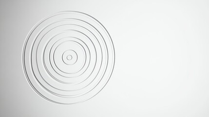 Obraz premium A series of concentric circles on a white background.