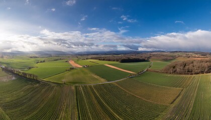 Naklejka premium Track growth patterns using aerial imaging capabilities. 