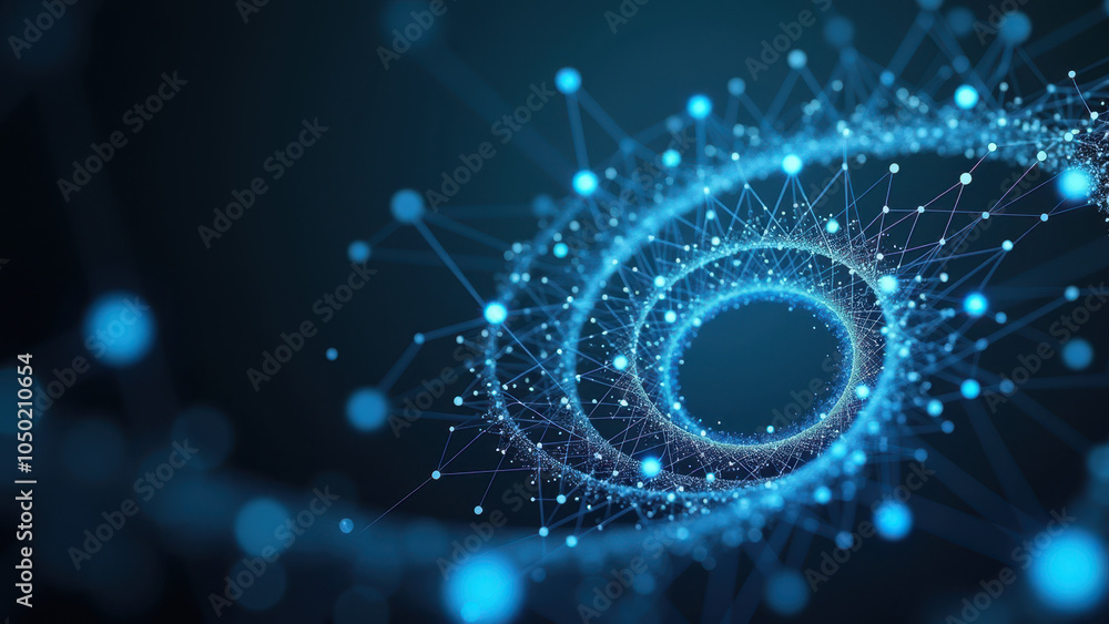 Poster abstract digital concept with circuitry and light.