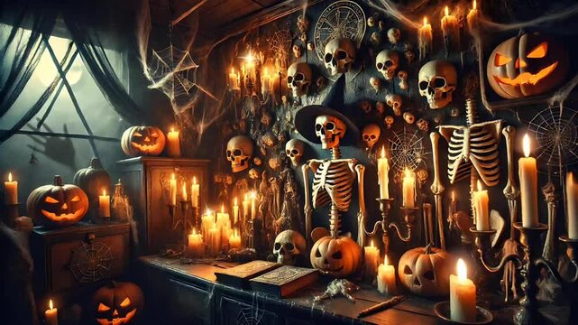 House of Witches, Babayaga, Halloween, witch, cat, magic potion, magic, wizard, wizard, wizard, book, scary, jack orrington, pumpkin, Halloween party,