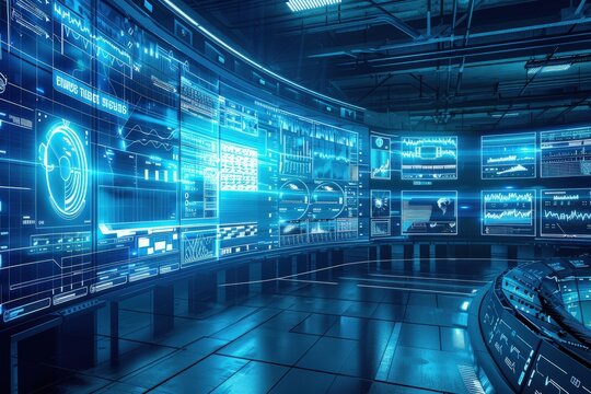 High-Tech Digital Control Room for Real-Time Stadium Energy Management and Monitoring