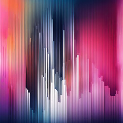 Obraz premium Experience the vibrant fusion of colors and abstract shapes in this digital masterpiece