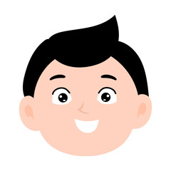 boy or girls face expression. different postures with various emotions.boy or girls face expression. d