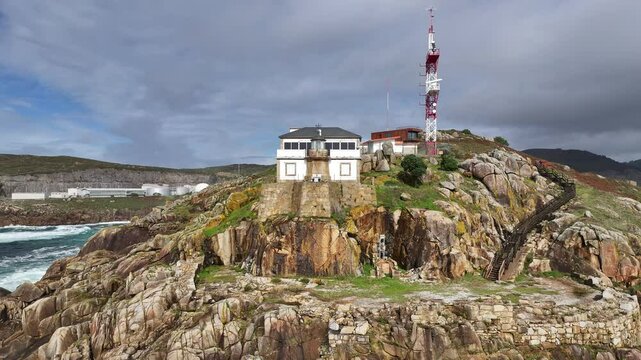 Faro Cabo Priorino de Ferrol en Coruna Galicia