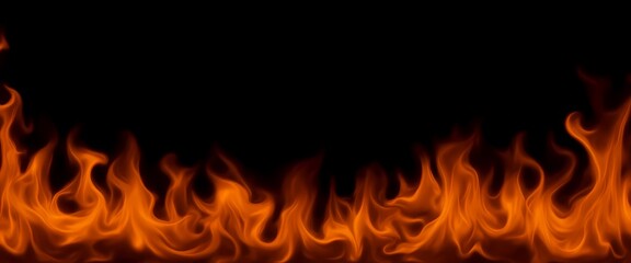 Explosive background - flame and fire border