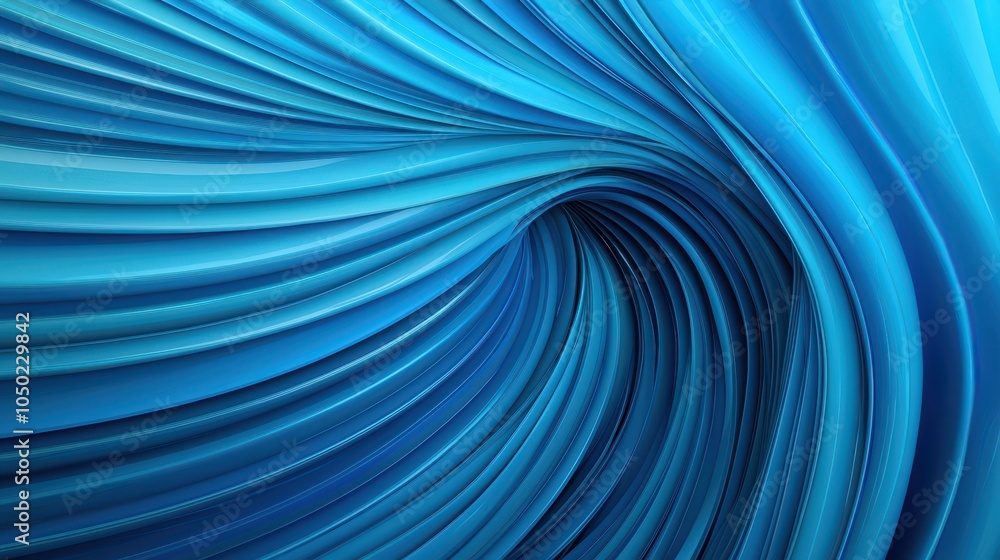 Poster a fluid swirl of blue tones creates a dynamic, abstract background with smooth lines and a sense of 