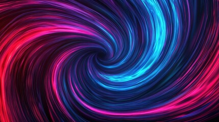 Fototapeta premium A vibrant swirling vortex of pink and blue hues, creating a mesmerizing illusion of motion and depth.