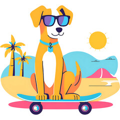 Dog Design, perfect for t-shirt, poster, sticker, and more
