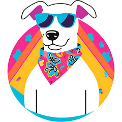 Dog Design, perfect for t-shirt, poster, sticker, and more
