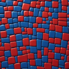 Obraz premium Colorful Brilliant Blue and Red Abstract Tile Pattern Background