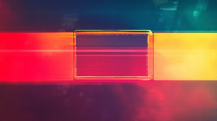 Faded retro-style background featuring slight RGB color separation and soft light leaks, creating a...