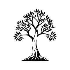 Obraz premium Bent Trunk Tree
