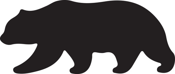 silhouette of a bear