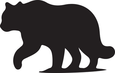 silhouette of a bear