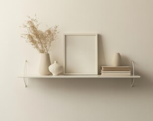 Minimalist Shelf Decor.