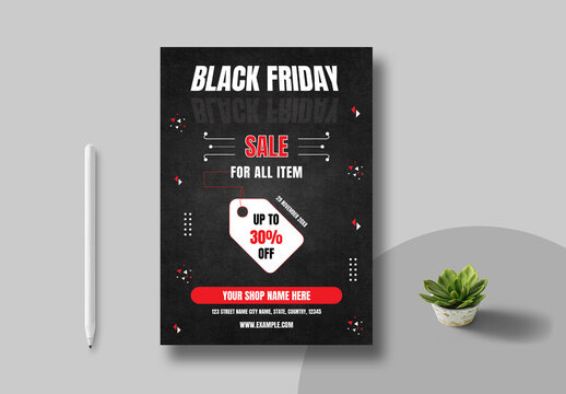 Black Friday Flyer Template Layout