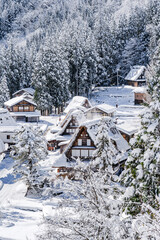 冬の相倉合掌造り集落