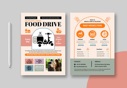 Food Drive Flyer Template