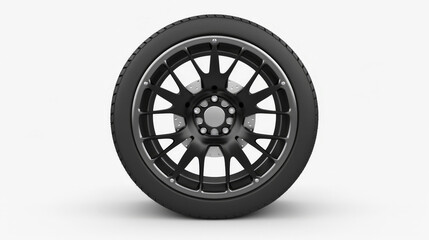 Obraz premium tire, car wheel isolated on white