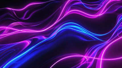 Fototapeta premium Abstract Neon Waves