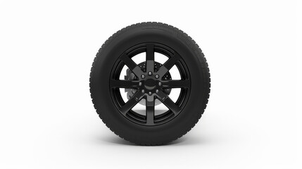 Fototapeta premium tire, car wheel isolated on white