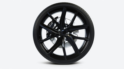 Obraz premium tire, car wheel isolated on white