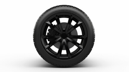 Obraz premium tire, car wheel isolated on white
