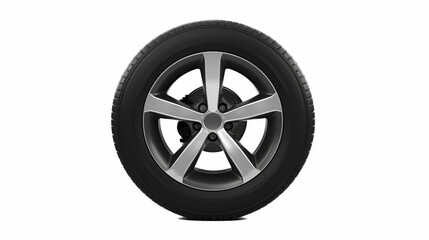 Obraz premium tire, car wheel isolated on white