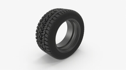 tire, car wheel isolated on white