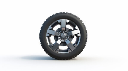 Obraz premium tire, car wheel isolated on white