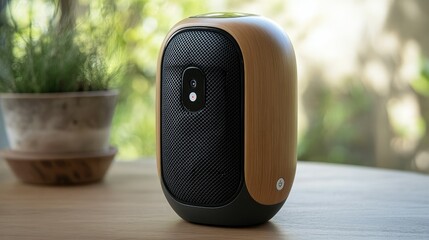 A single, high-quality acoustic speaker with a visible tweeter and woofer, emphasizing sound clarity and modern design.