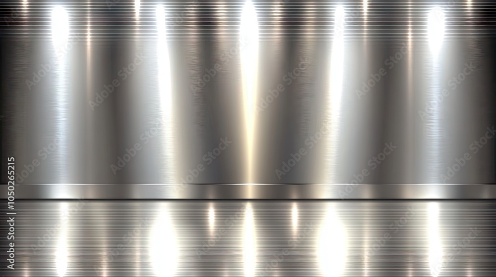 Aufkleber a matte silver abstract background with subtle reflections, creating a sleek and modern aesthetic.