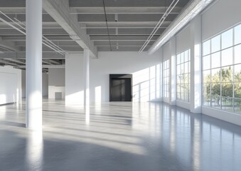 Fototapeta premium Empty Modern Office.