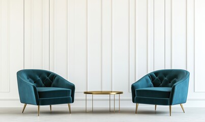 Teal Velvet Chairs.