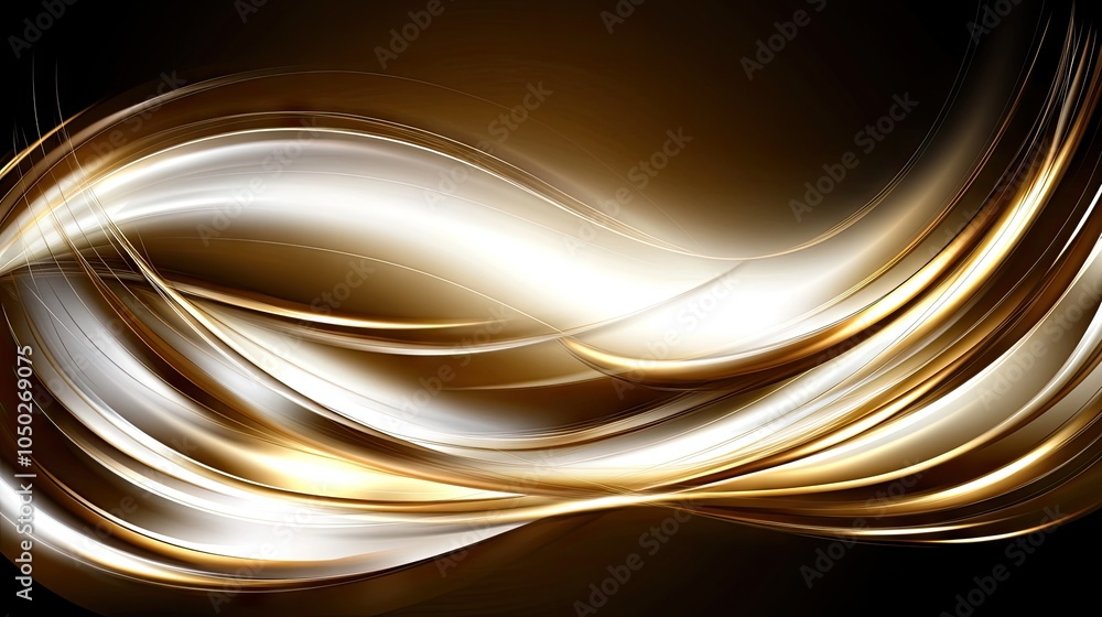 Poster a smooth, gradient gold background with a glowing effect, creating a warm and inviting space for des