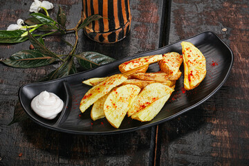 Baked Idaho potato with paprika