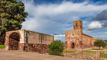 Tergu, province of Sassari, Sardinia, Italy: The magnificent church of our Lady of Tergu (Nostra Signora di Tergu). One of the most outstanding examples of Romanesque architecture on the island.