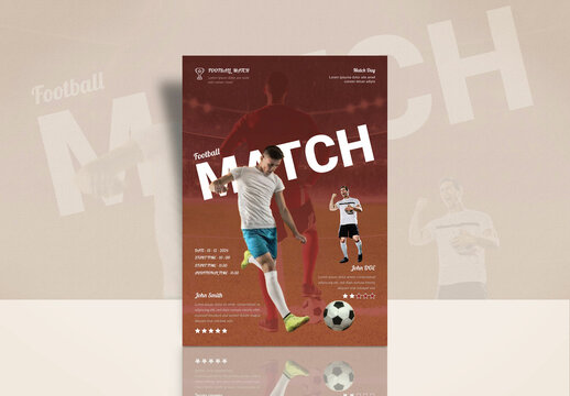 Football Match Flyer Template