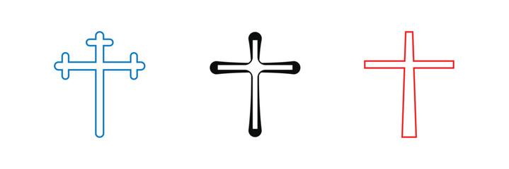 Christian Cross Vector Set Collection