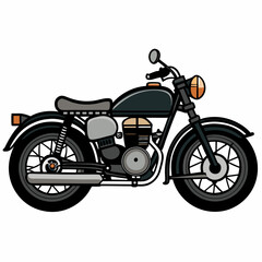 Fototapeta premium Royal Enfield motorcycle vector Illustration on a white background 