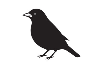 Scarlet Tanager silhouette bundle , Scarlet Tanager silhouette vector illustration
