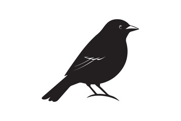 Fototapeta premium Scarlet Tanager silhouette bundle , Scarlet Tanager silhouette vector illustration