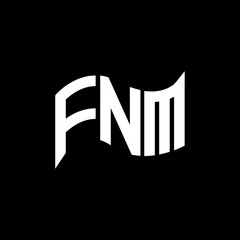 FNM logo design, FNM simple and modern logo. FNM luxurious alphabet design