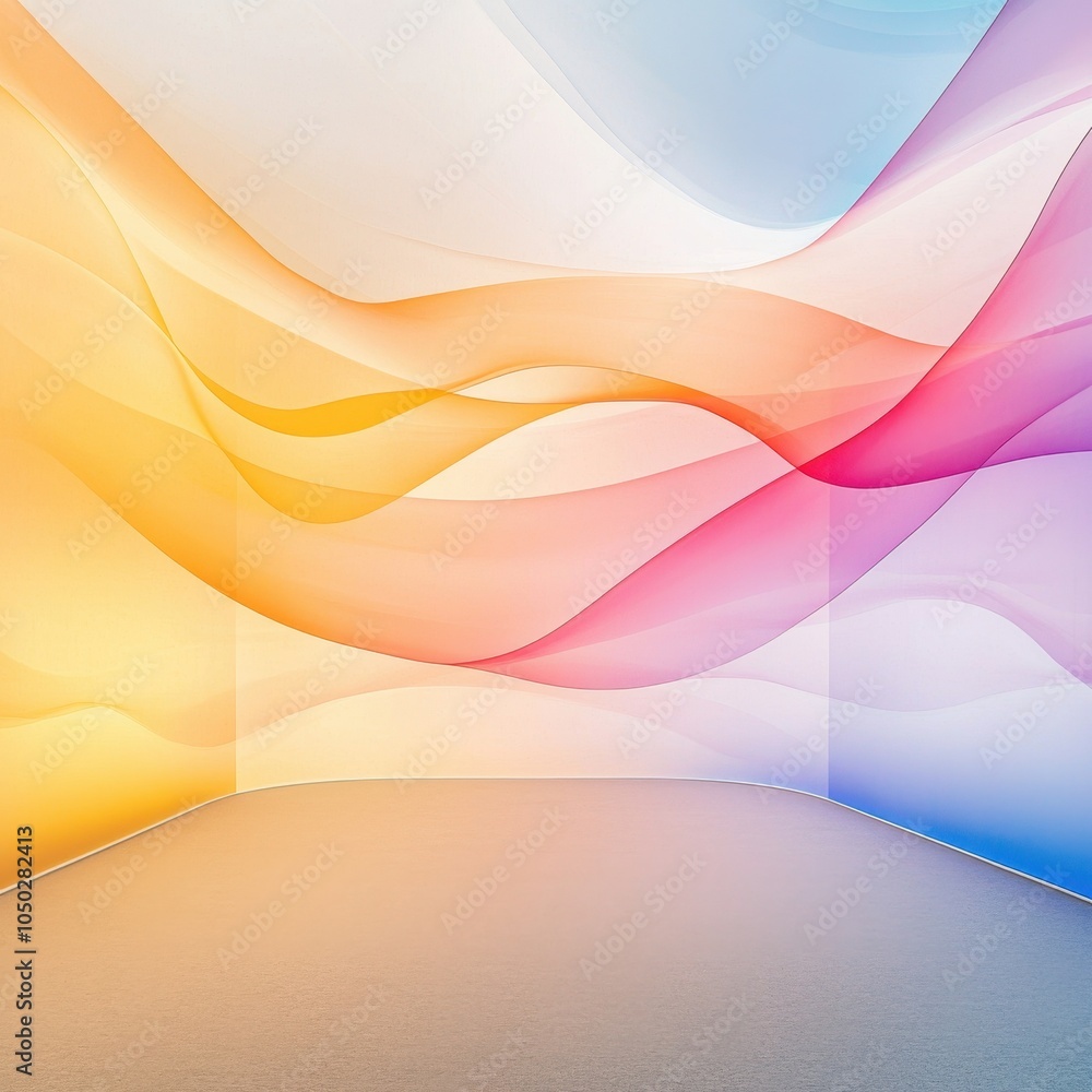 Poster vibrant abstract background for digital spaces