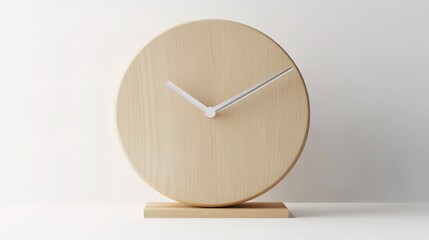 Simple and elegant clock design featuring a minimalist face with clear hour and minute markings. This icon showcases a sleek, contemporary style that fits well in both modern and traditional settings,
