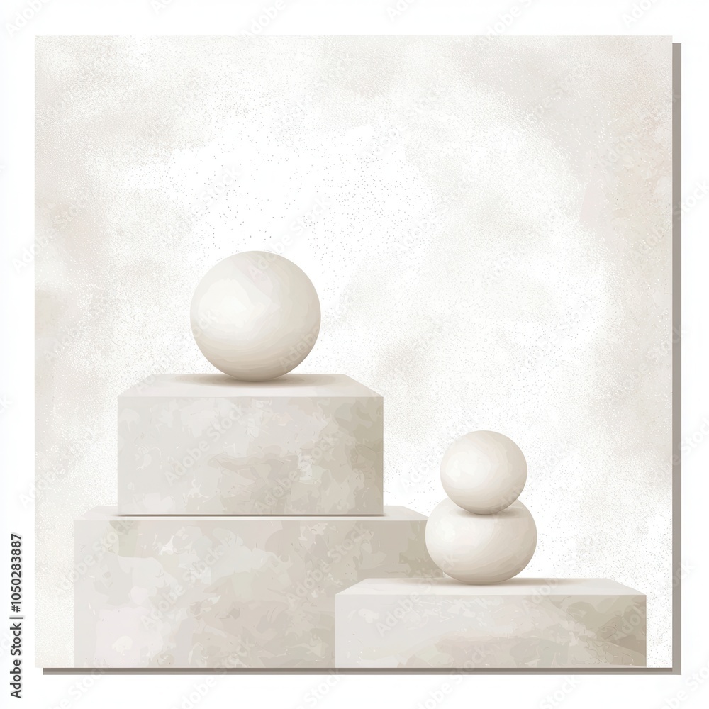 Poster abstract composition with dynamic shapes for entrepreneurs